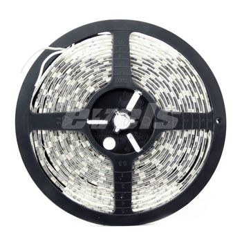 Лента светодиодная "Маяк" 12V (катушка 5м) (5,0x5,0 60smd - метр) WHITE 4000K IP65  белая основа